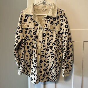 Women’s size large BiBi Shacket new without tags